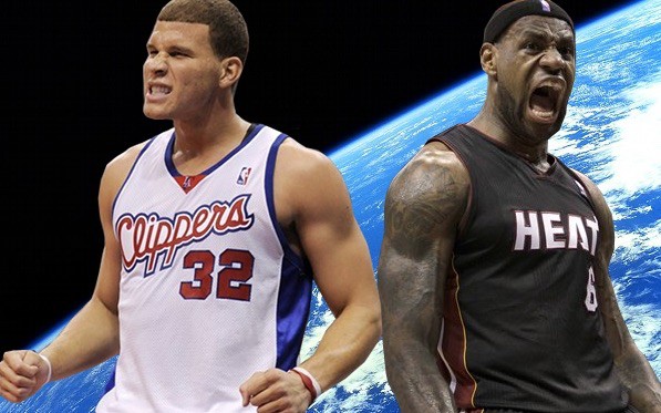 Blake Griffin and Lebron James