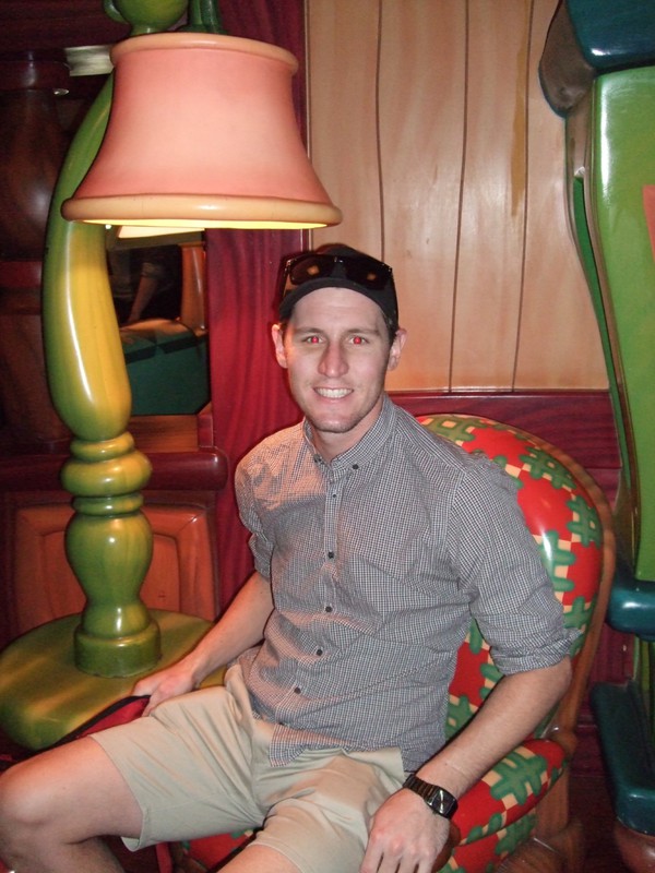 Ryan sitting in Micky's chair