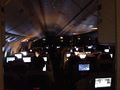 Inside the plane at night......even with stars in the ceiling