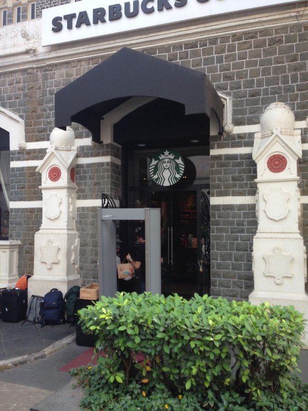 Starbucks anyone?   (After a security check of course)
