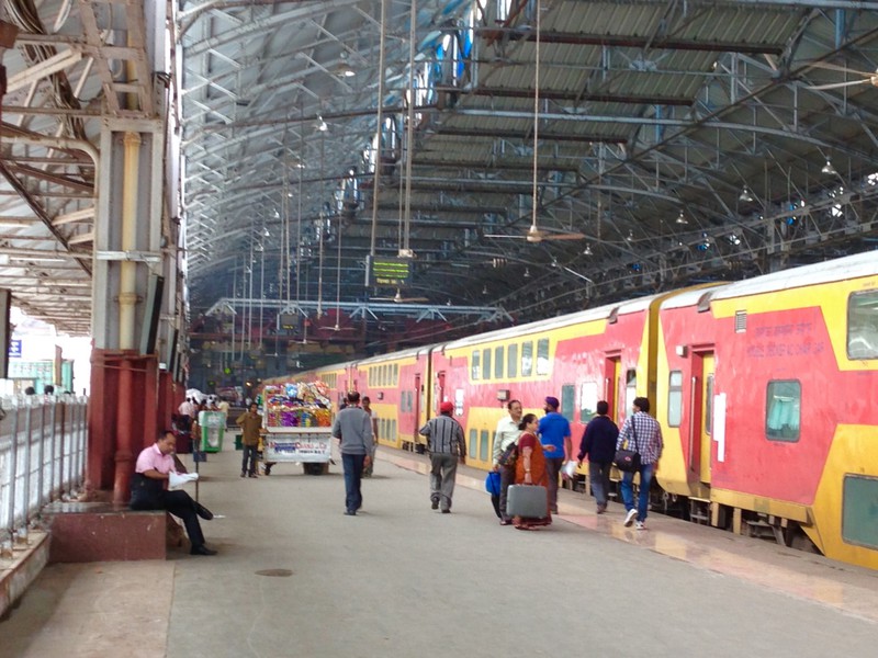 Inside Mumbai Central Train Station