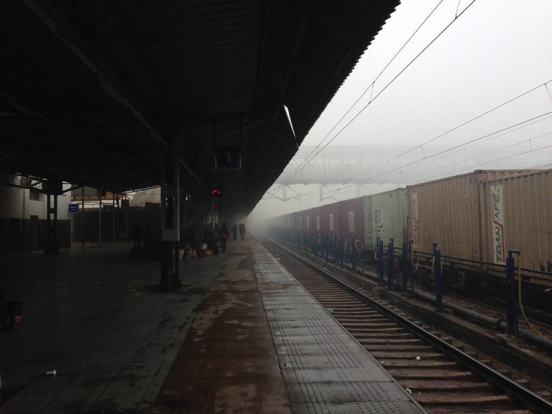 Fog at the station