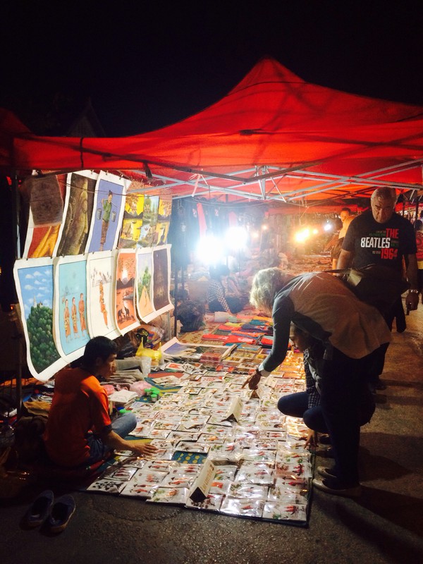 Luang Prabang auf dem Nachtmarkt 