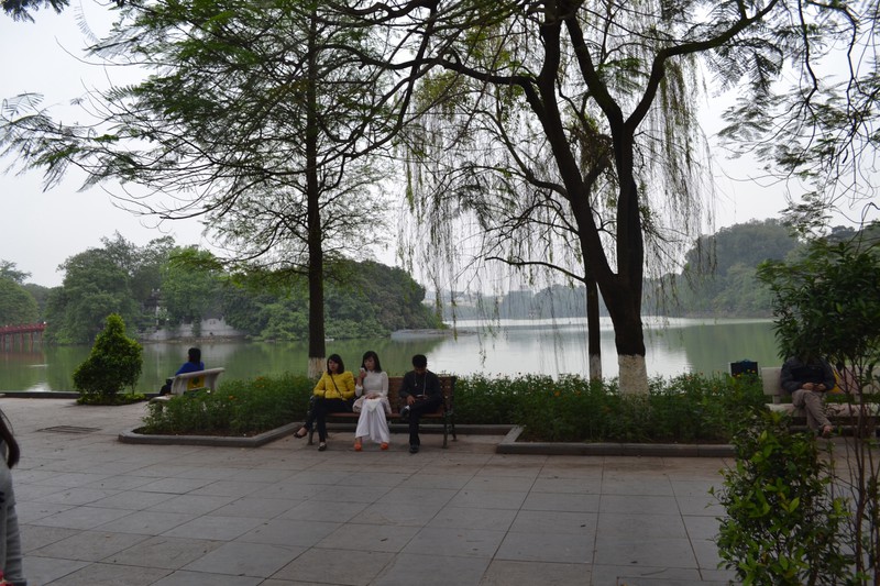 Hoan Kiem See im Stadtzentrum Hanoi