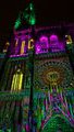 Annual light show at the cathedral