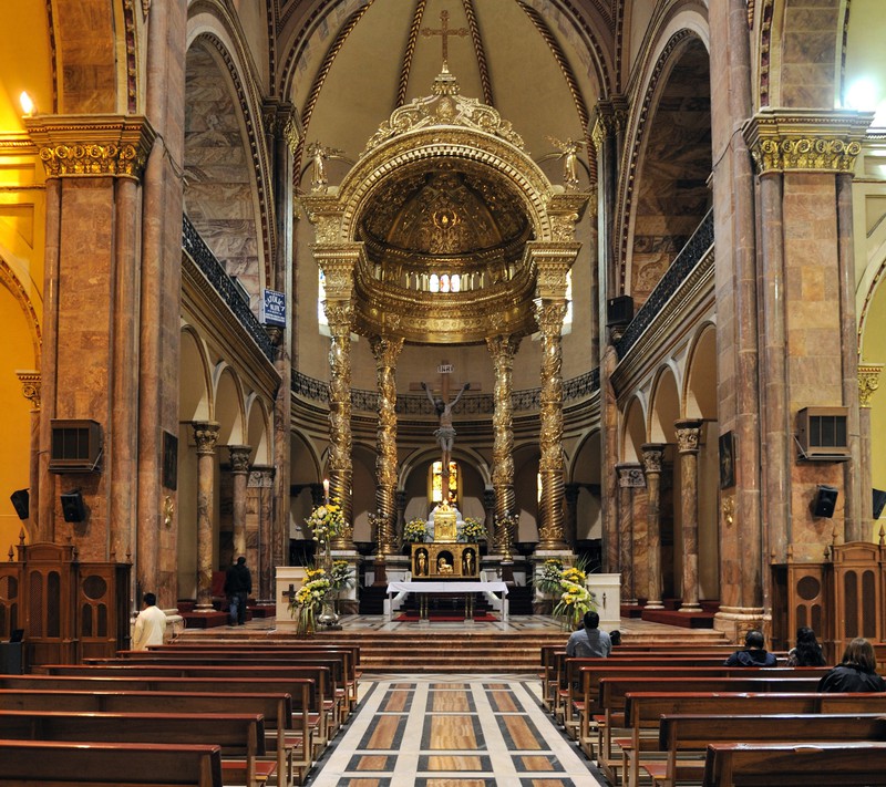 Interior of the "New Cathedral of Cuenca"