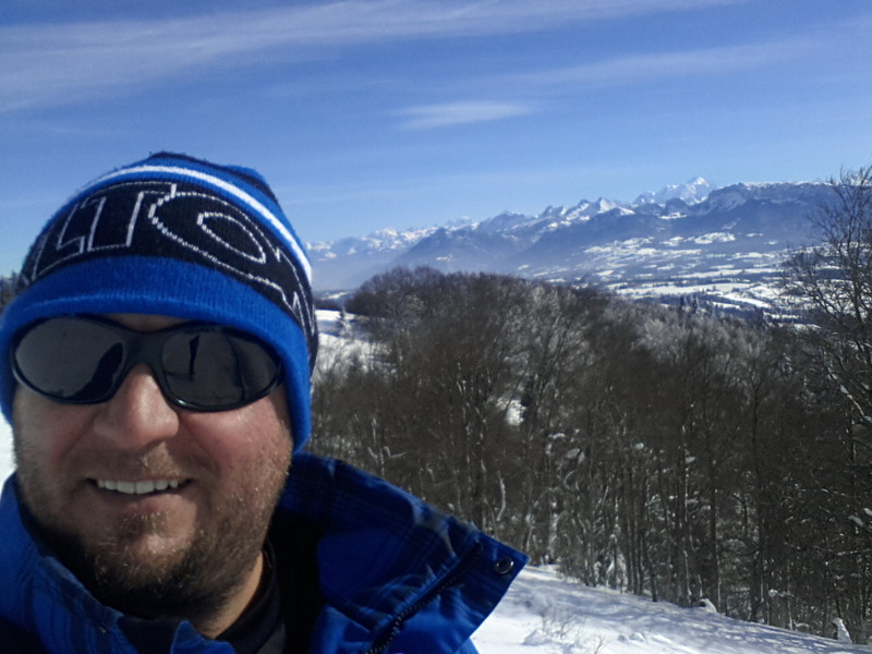 overlooking Mont Blanc