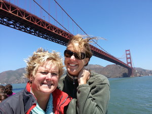 A windy Golden Gate. 