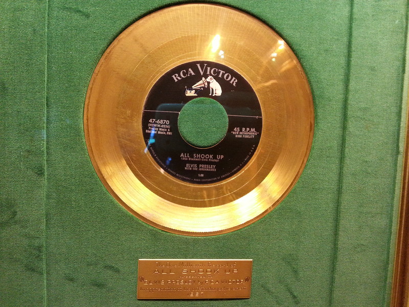 One of hundreds of gold records.