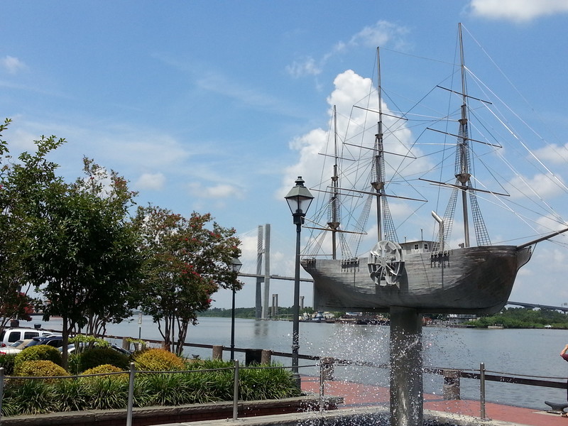 Savannah waterfront. 