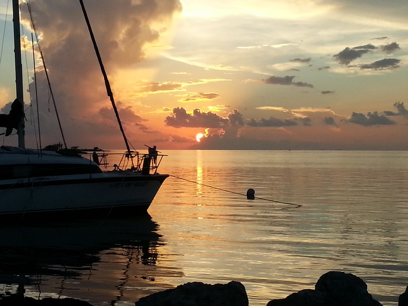 Sunset over Florida Keys. 
