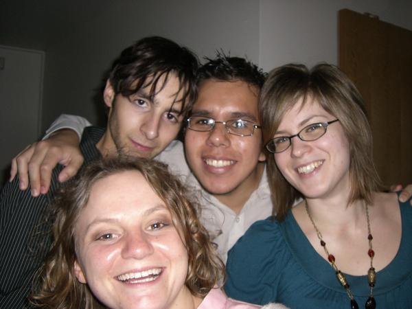 Mike, Danilo, Gaby und ich bei der After Swing Party. 