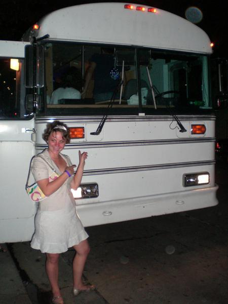 Das war unser Party Bus für den Abend. 
