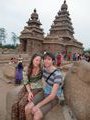 Us in front of temple - one of the oldest India's