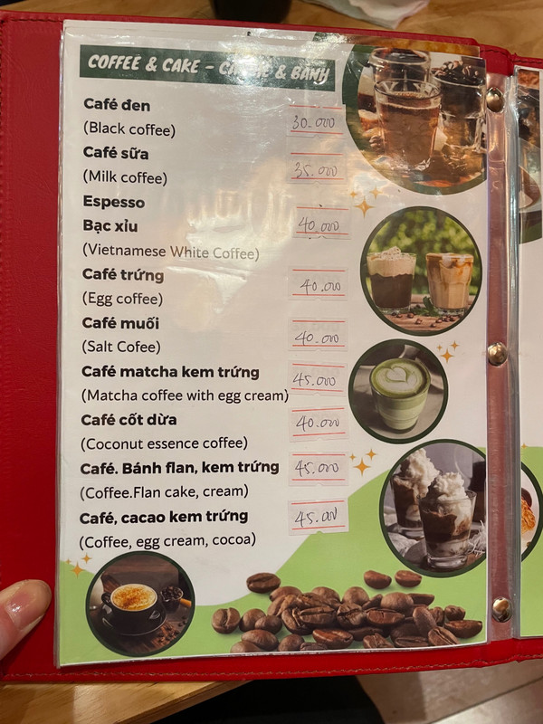 Les différents types de café 