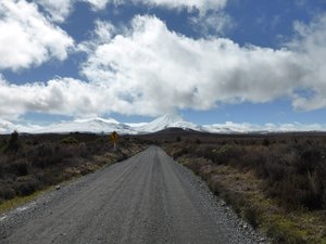 Sue le chemin de la Tongariro Alping Crossing