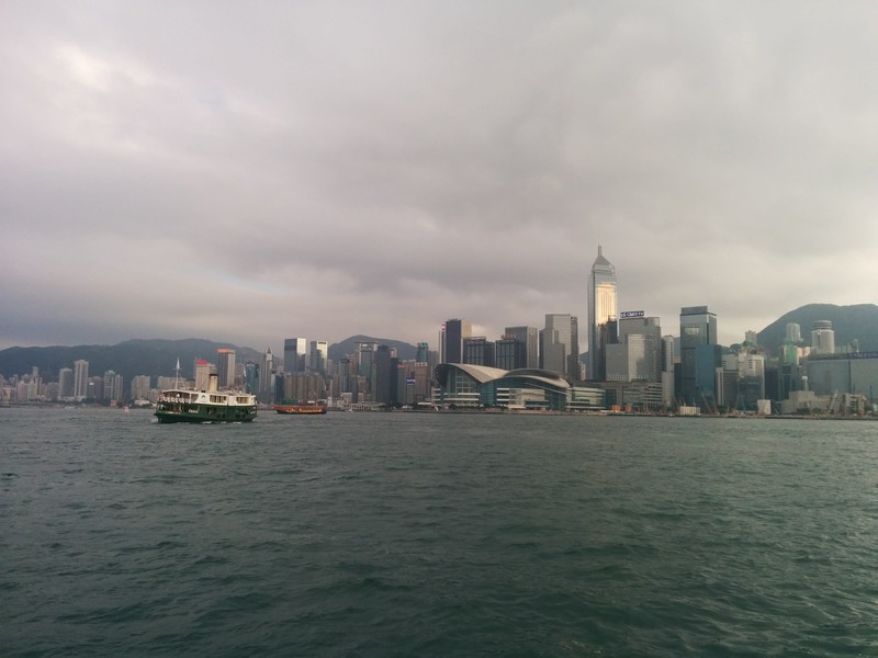 Traversée en ferry du contient vers HongKong Island