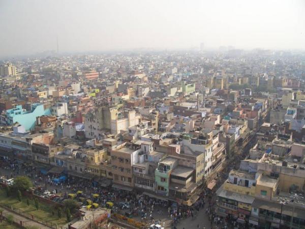old delhi from above
