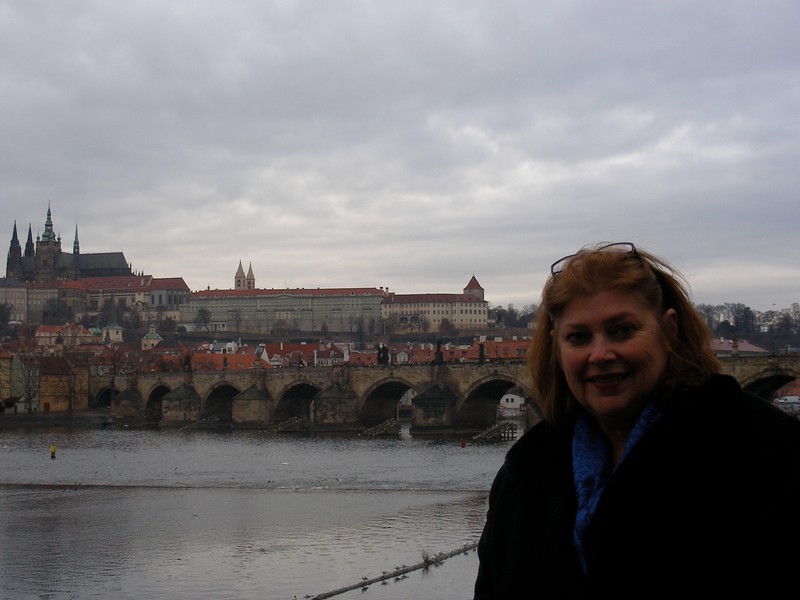 stroll to Charles Bridge last day in Prague