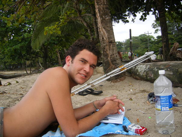 Hendrik on beach