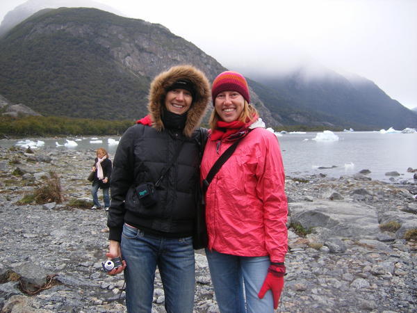V & L at glacier lake