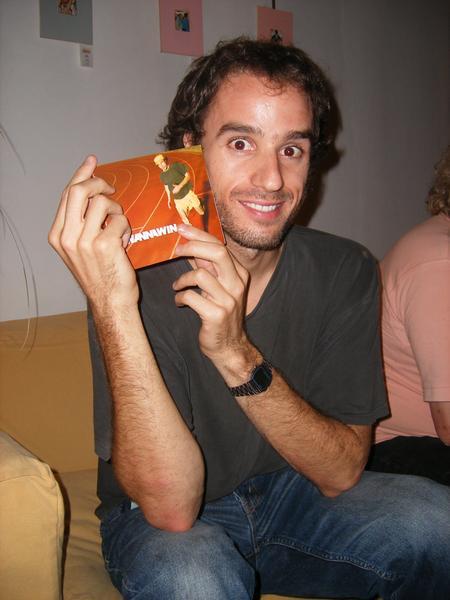 Sebastian with his CD