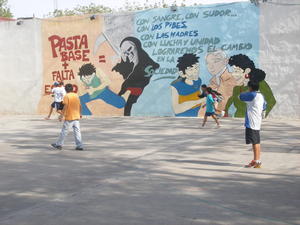 La Boca- kids playing soccer