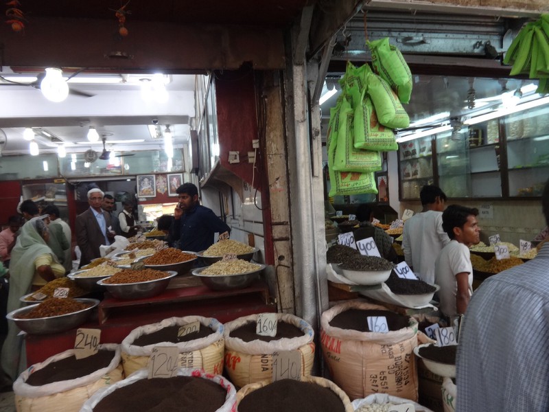 Delhi spice market 