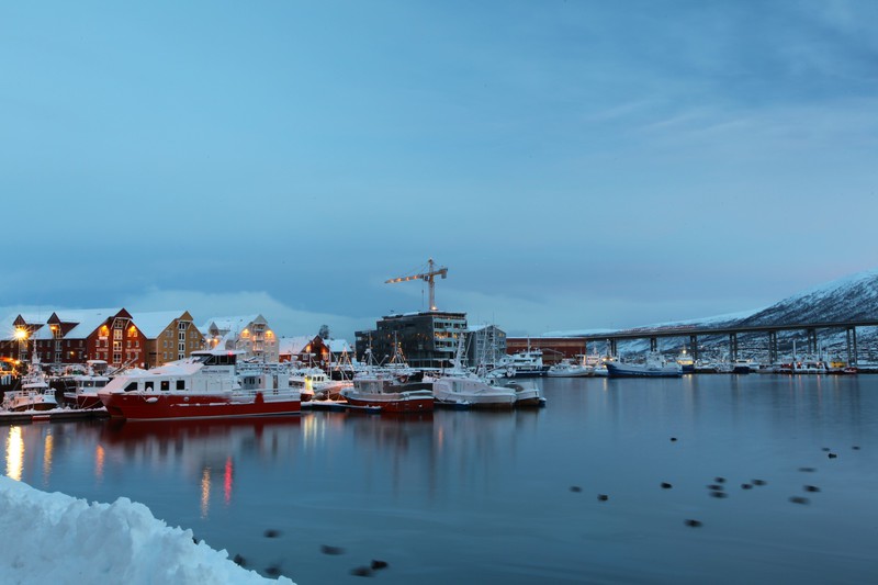 Quayside in the port of Tromsø