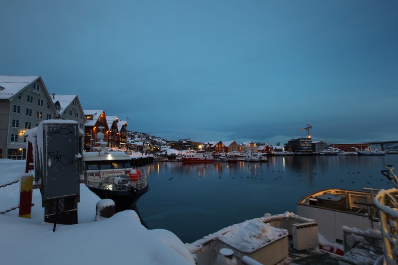 Quayside in the port of Tromsø