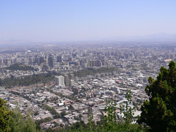 Santiago from peak