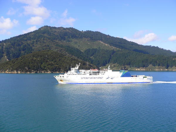 Passing ferry