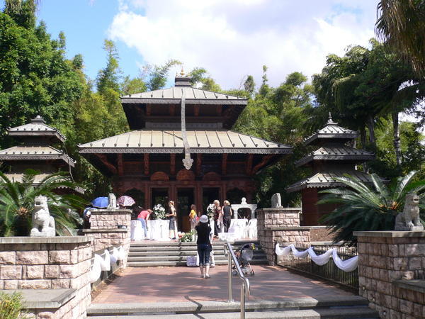 South bank parks Nepal temple