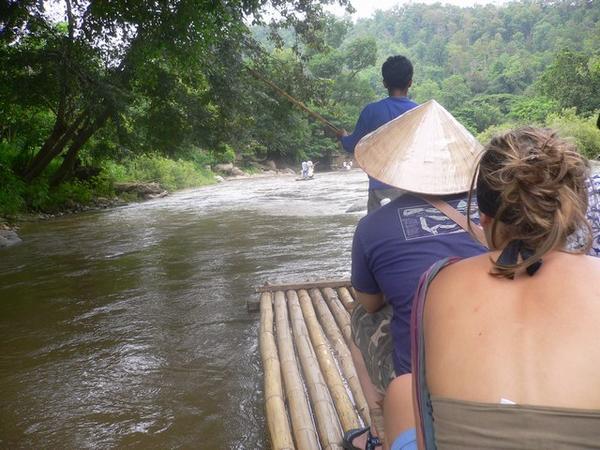 Bamboo raft ride