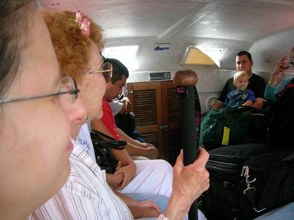 Crammed into the Water Taxi