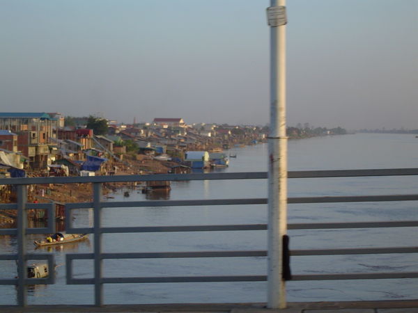 Slum area across the river