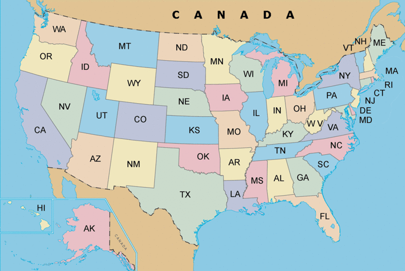 USA states