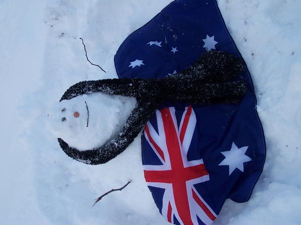 Our Aussie Snowman!