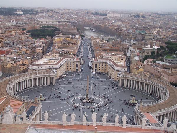 View from St Peter's Basilica