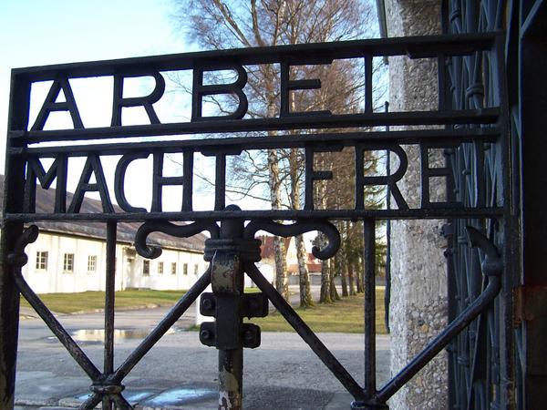 'Work Sets You Free': Entrance to Dachau