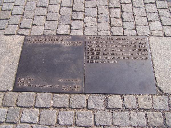 Site of the 1933 Book Burning Ceremony by the Nazi Party