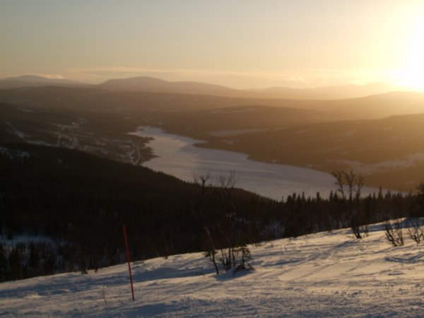 Sunset on the slopes