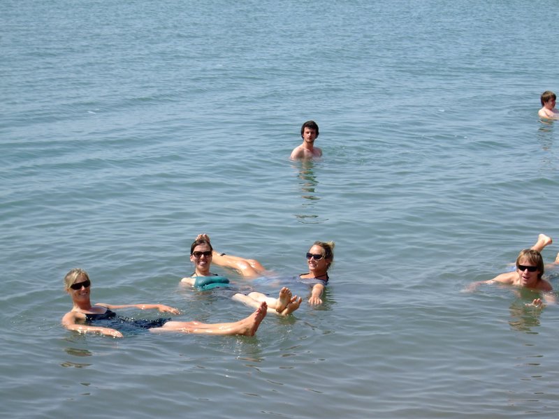 A dip in the Dead Sea