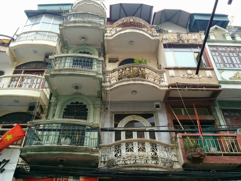Hanoi Architecture, old town quaint. 