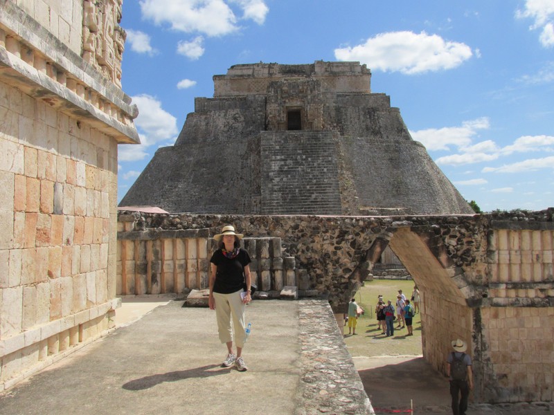 The pyramids in Uxmal
