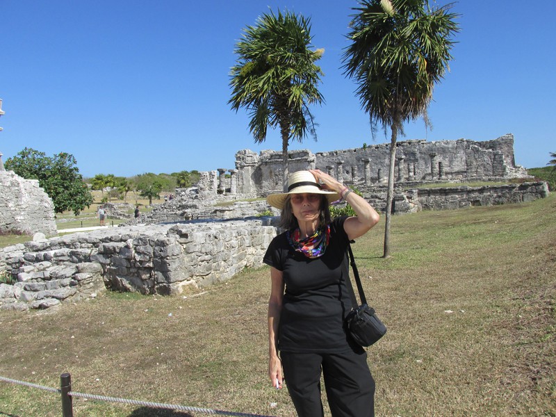 Windy at the Tulum ruins