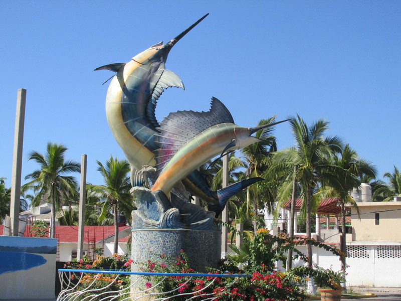 Sculpture on Entry to Barra 