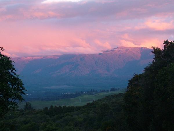 Sunset in Tongariro National Park