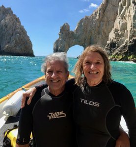 Mark and I after two scuba dives