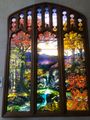 Tiffany window called Autumn Landscape